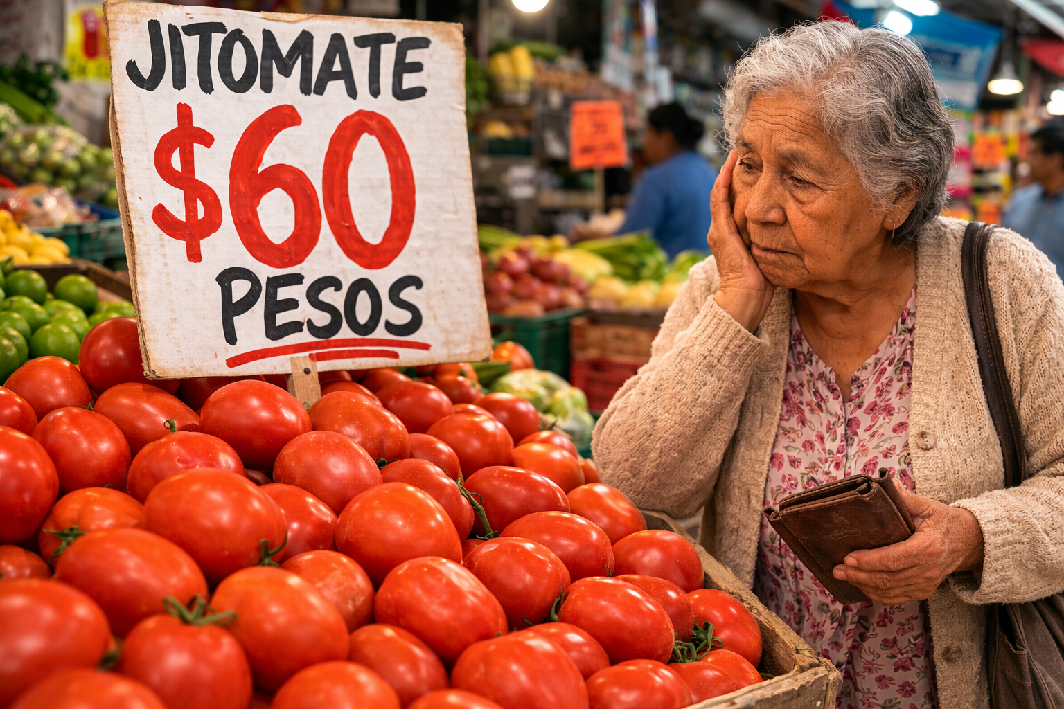 Jitomate de $12 a $60 pesos